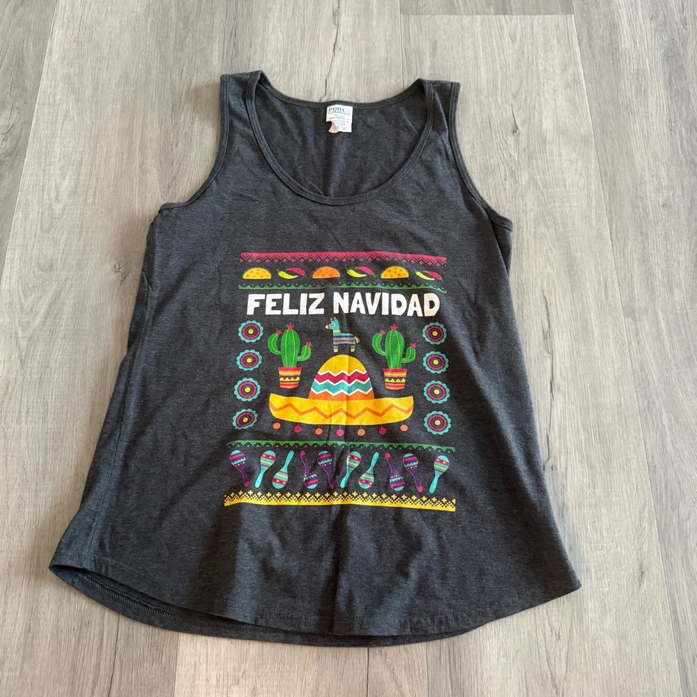 ❤️ Feliz Navidad Charcoal Tank Top